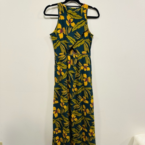 Toad&Co Sunkissed Dress in midnight Blue and Yellow Floral Size small - Picture 12 of 12